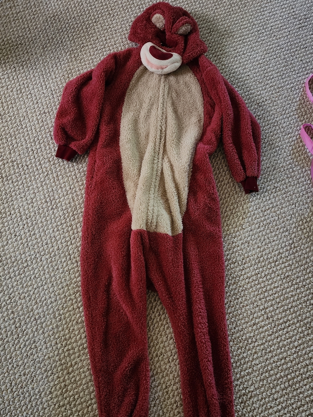 Onesie Pajamas Sherpa Animal One Piece Cosplay Costume - Lotso toystory